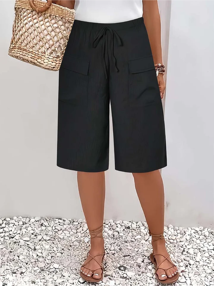 Nyla - Short en tissu doux avec cordon de serrage