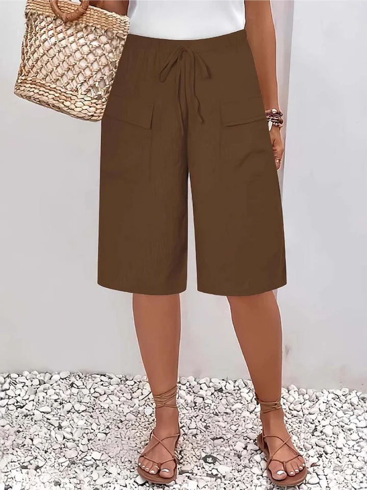 Nyla - Short en tissu doux avec cordon de serrage