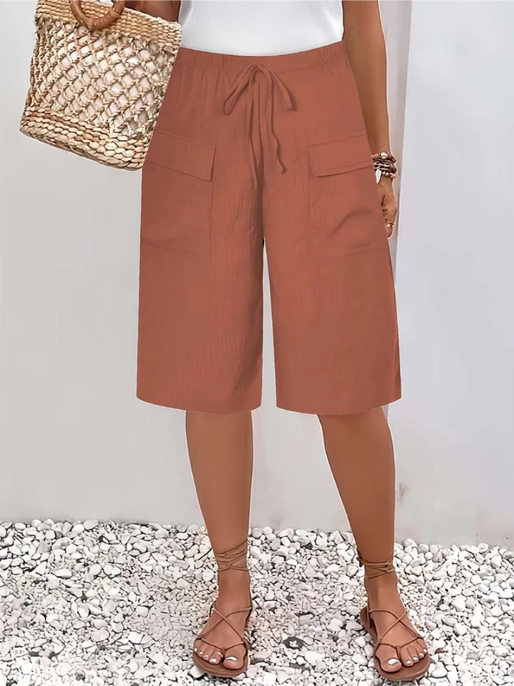 Nyla - Short en tissu doux avec cordon de serrage