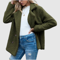Delphine | Manteau Teddy à Col