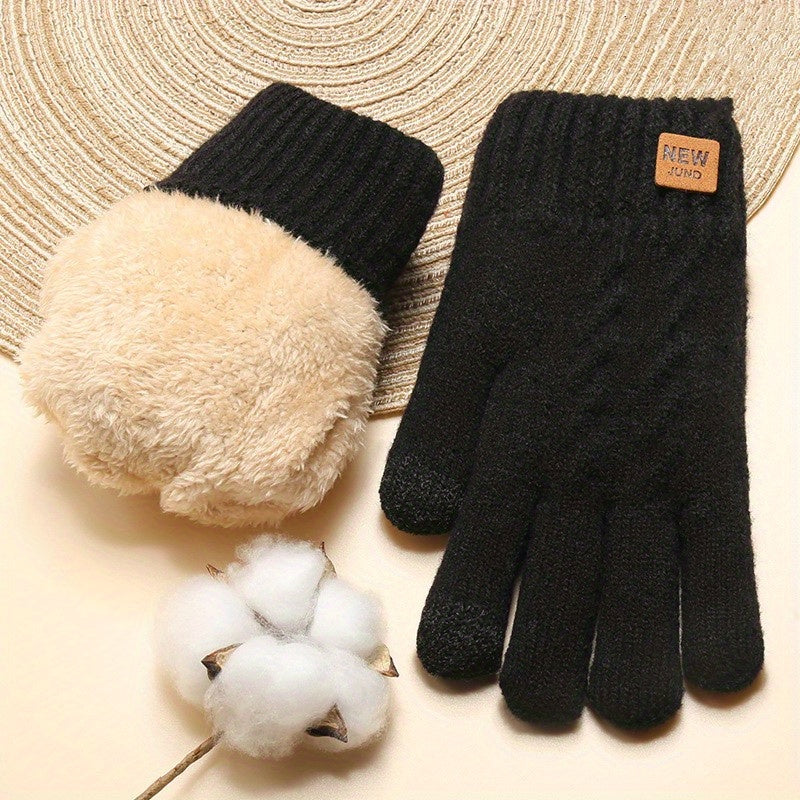 Fernande™ | Gants Tricotés Doublés Polaire