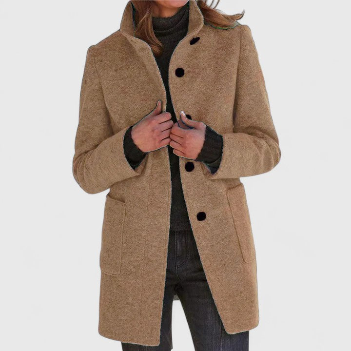 Darlene | Manteau Classique en Laine Mélangée