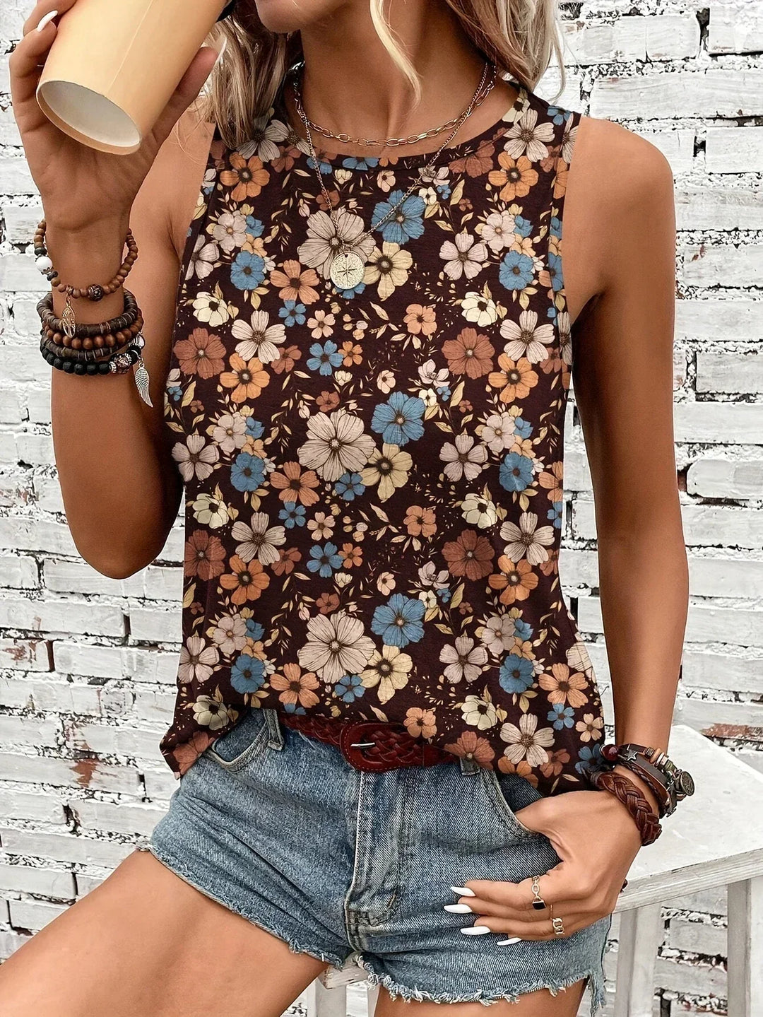 REYA | HAUT FLORAL D'ÉTÉ CONFORTABLE