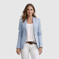 Élise | Blazer ajusté à un bouton et revers crantés