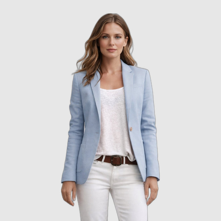 Élise | Blazer ajusté à un bouton et revers crantés
