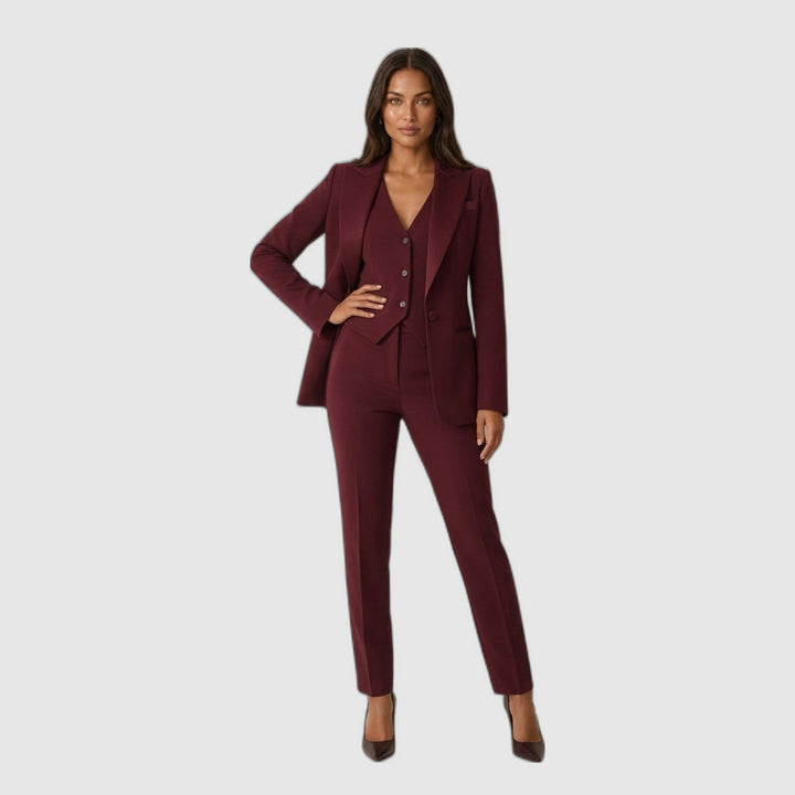 Élise | Ensemble trois pièces blazer, gilet et pantalon