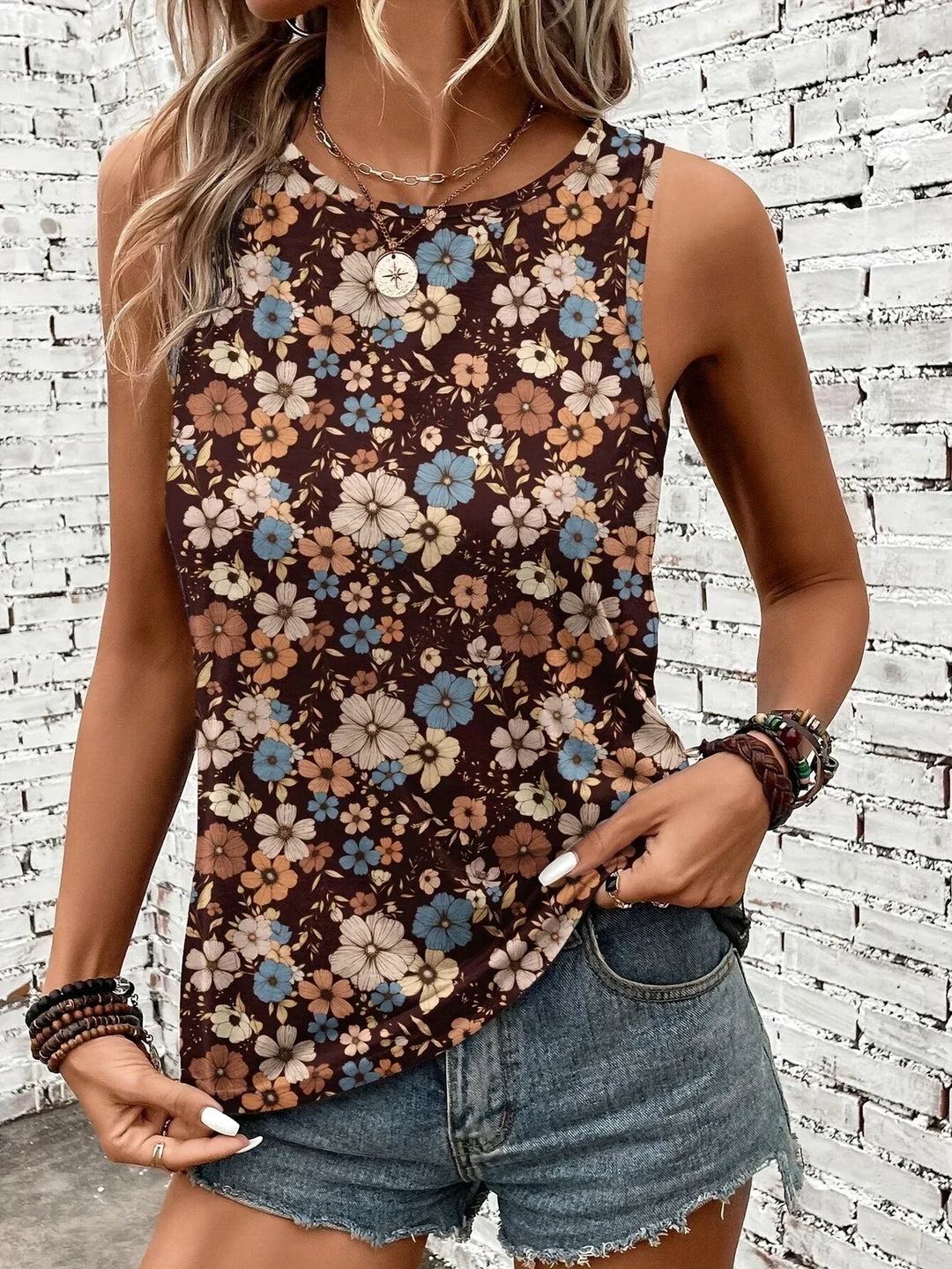 REYA | HAUT FLORAL D'ÉTÉ CONFORTABLE