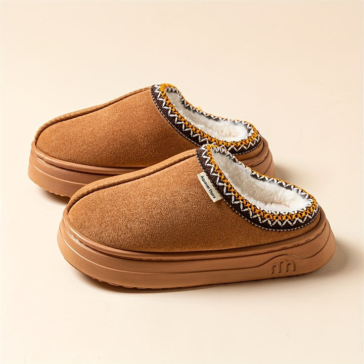 Berthe pantoufles camel