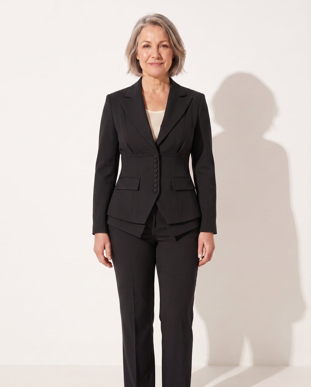 Anouk | Ensemble tailleur blazer et pantalon jambe large