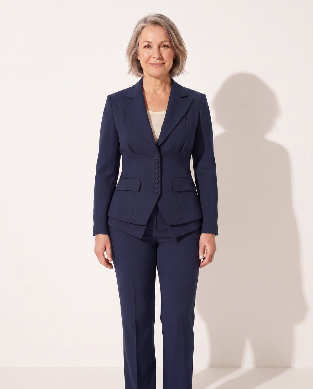 Anouk | Ensemble tailleur blazer et pantalon jambe large