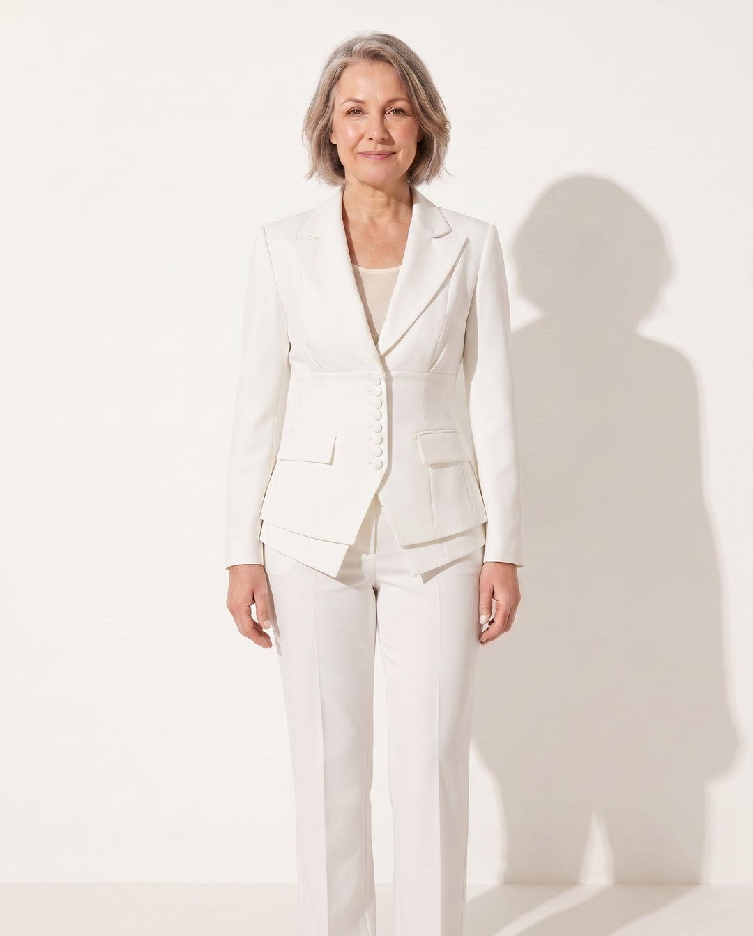 Anouk | Ensemble tailleur blazer et pantalon jambe large