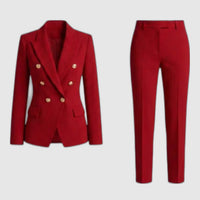 Gabrielle | Ensemble tailleur veste croisée et pantalon