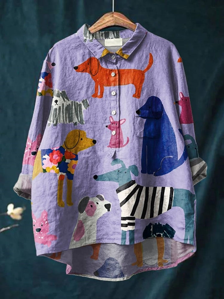 Quinn - Blouse Imprimée Art Vintage