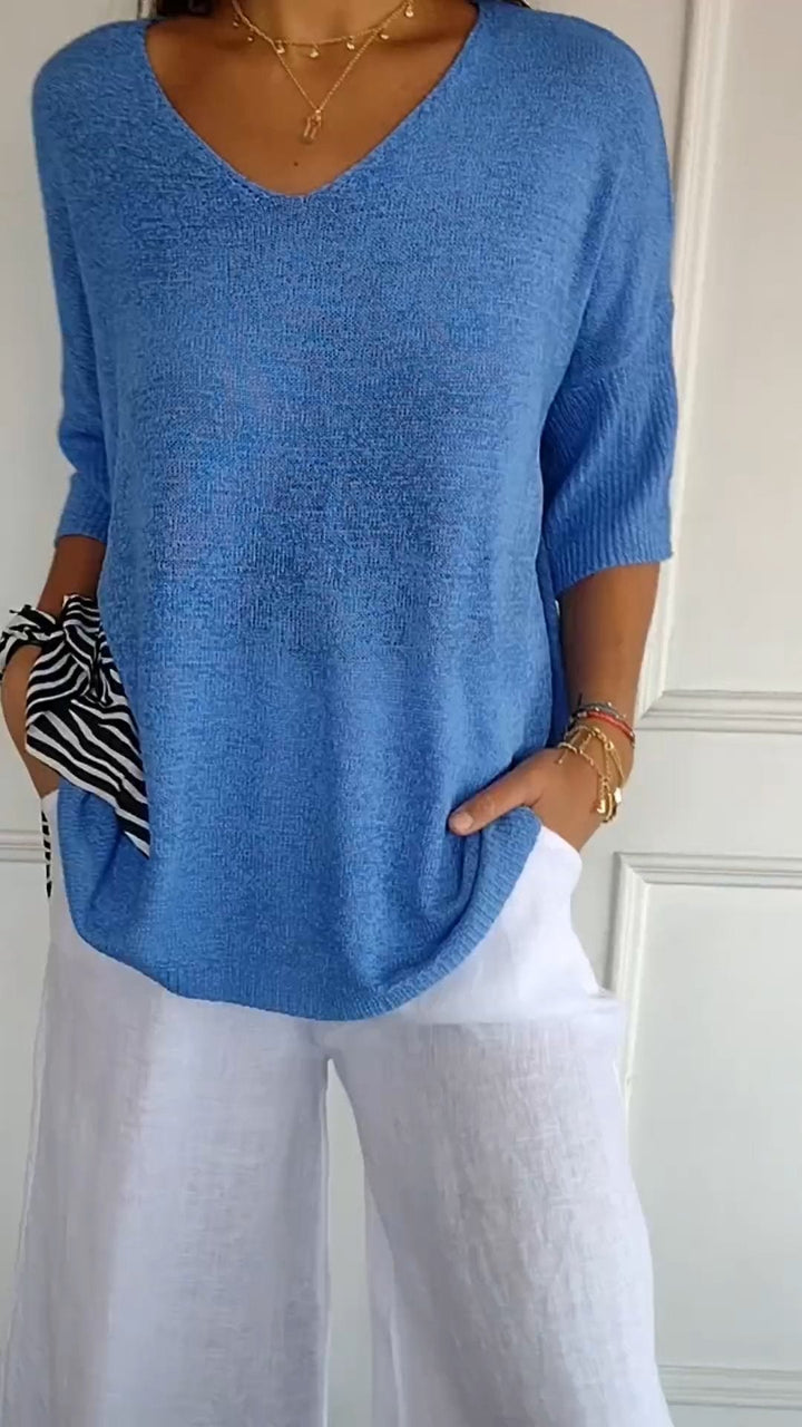 AMANDA | BLOUSE EN TRICOT DÉCONTRACTÉE