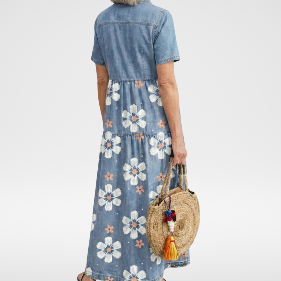 Kirra™ | Robe Fleurie en Denim