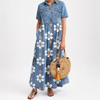 Kirra™ | Robe Fleurie en Denim