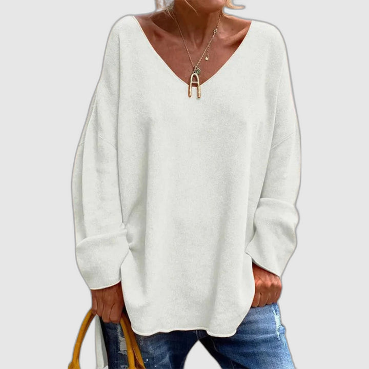 MONICA | BLOUSE ÉLÉGANTE À COL EN V DÉCOLLETÉ