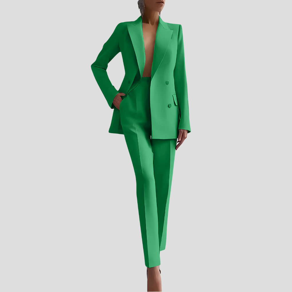 Ghislaine | Ensemble veste blazer et pantalon en velours