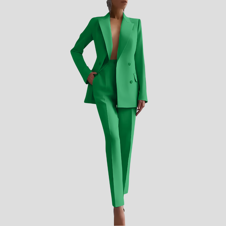Ghislaine | Ensemble veste blazer et pantalon en velours
