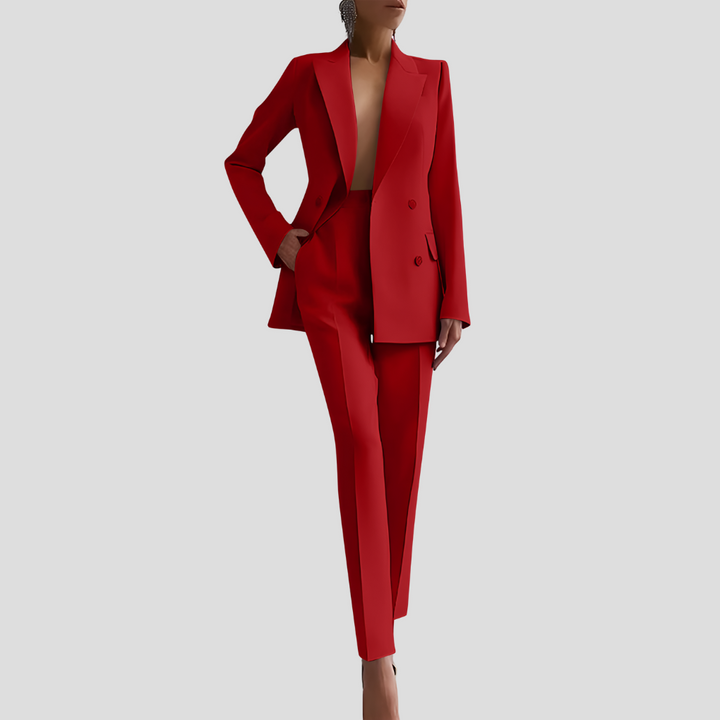 Ghislaine | Ensemble veste blazer et pantalon en velours