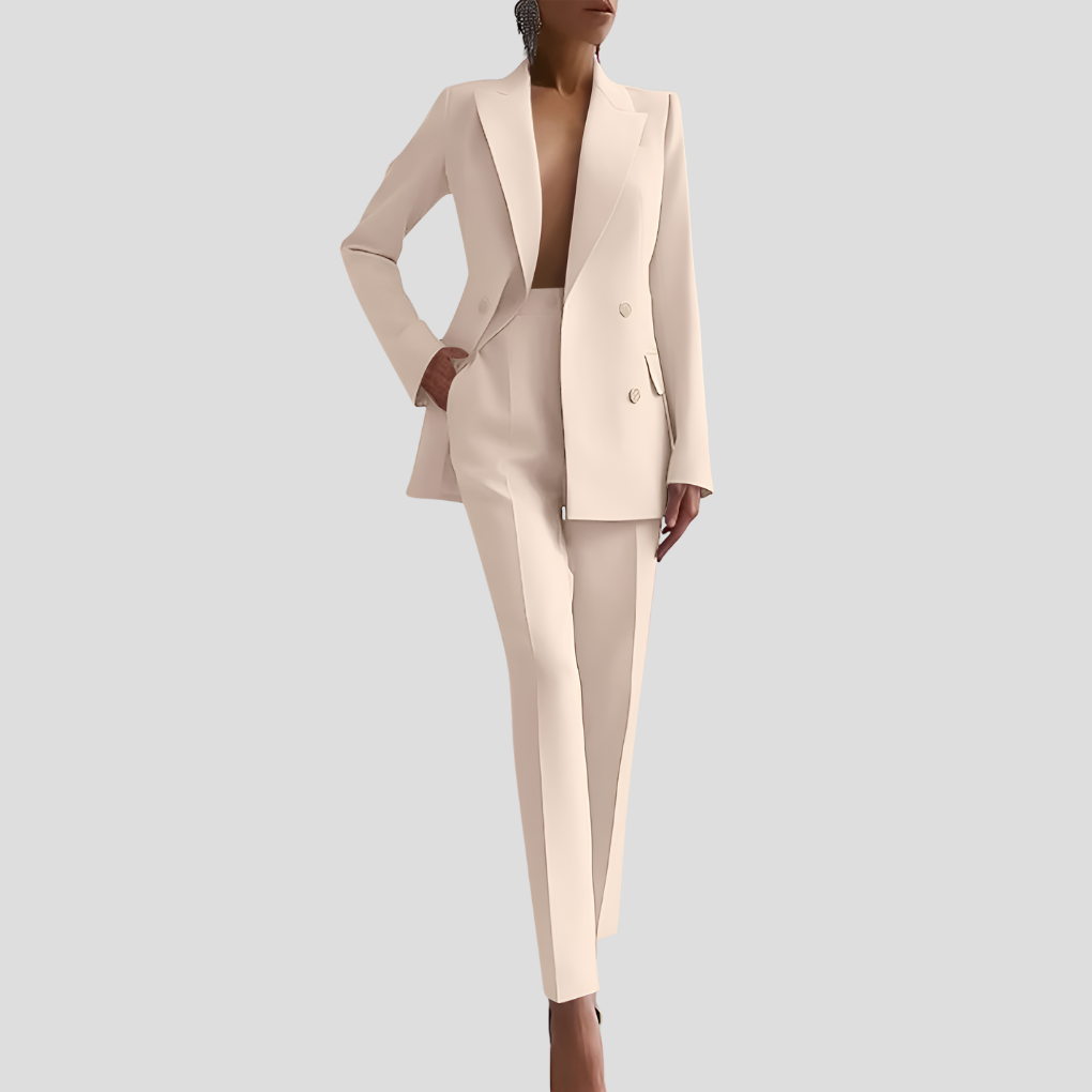 Ghislaine | Ensemble veste blazer et pantalon en velours