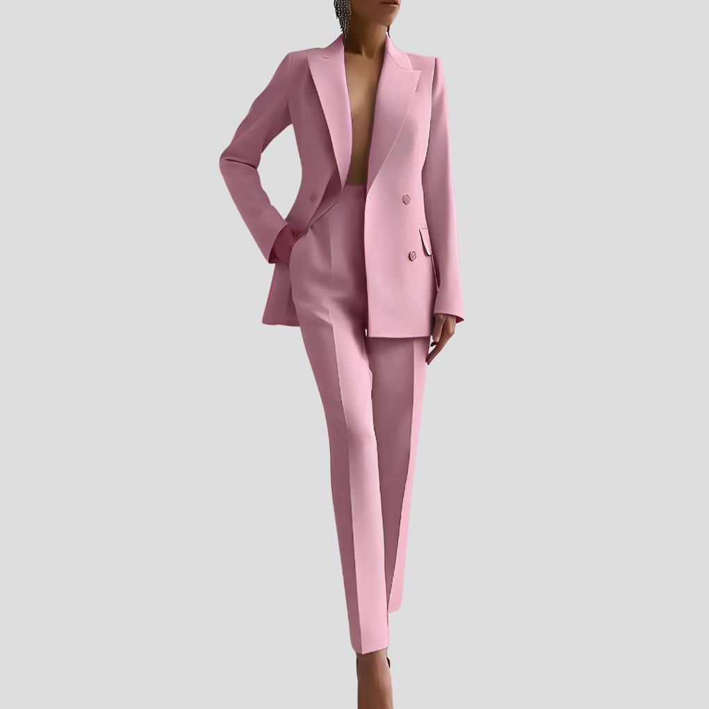 Ghislaine | Ensemble veste blazer et pantalon en velours