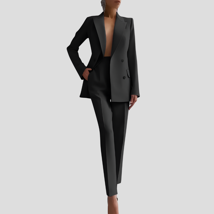 Ghislaine | Ensemble veste blazer et pantalon en velours