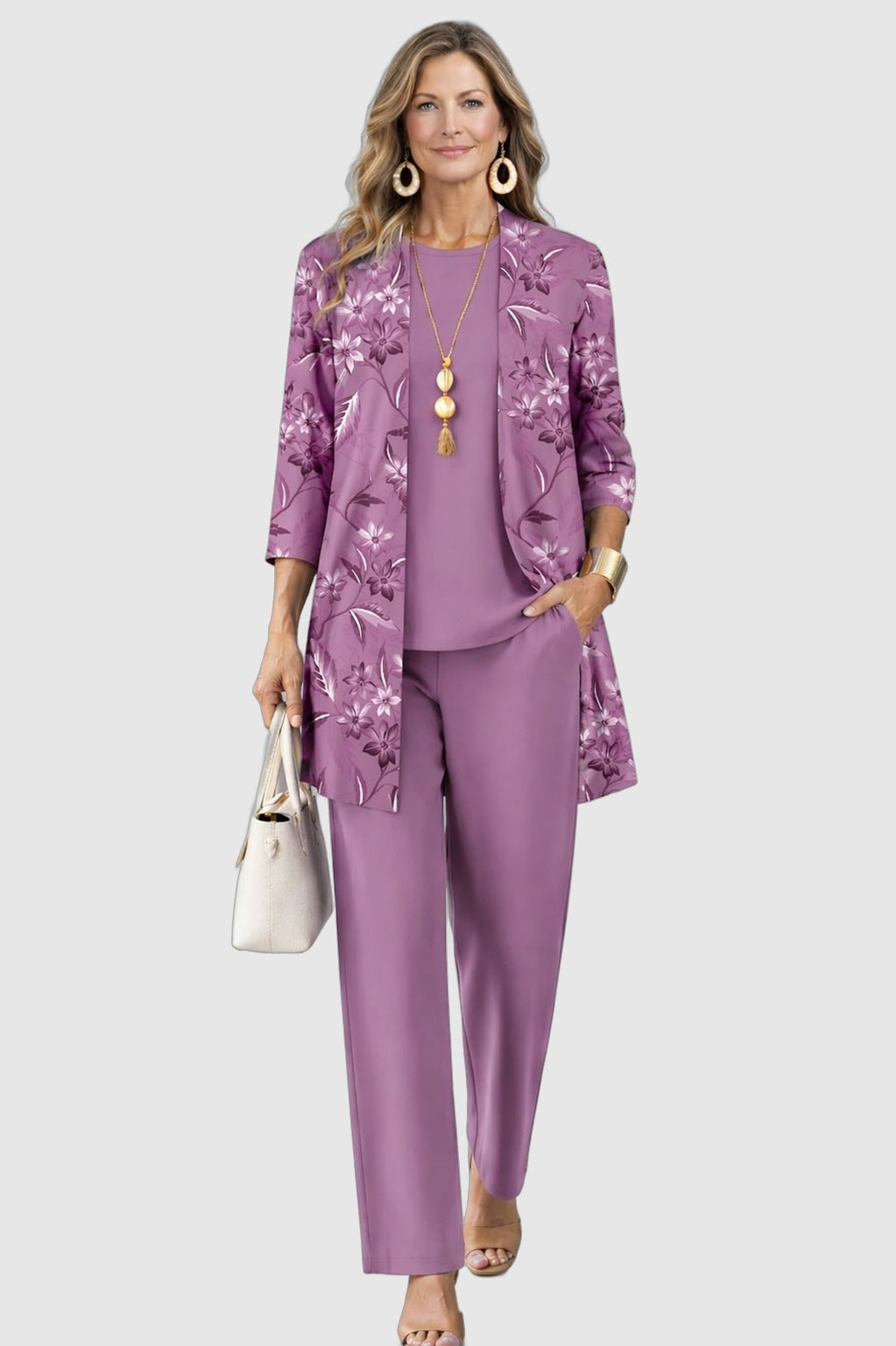 Clothilde™ | Ensemble Trois Pièces Fleuri
