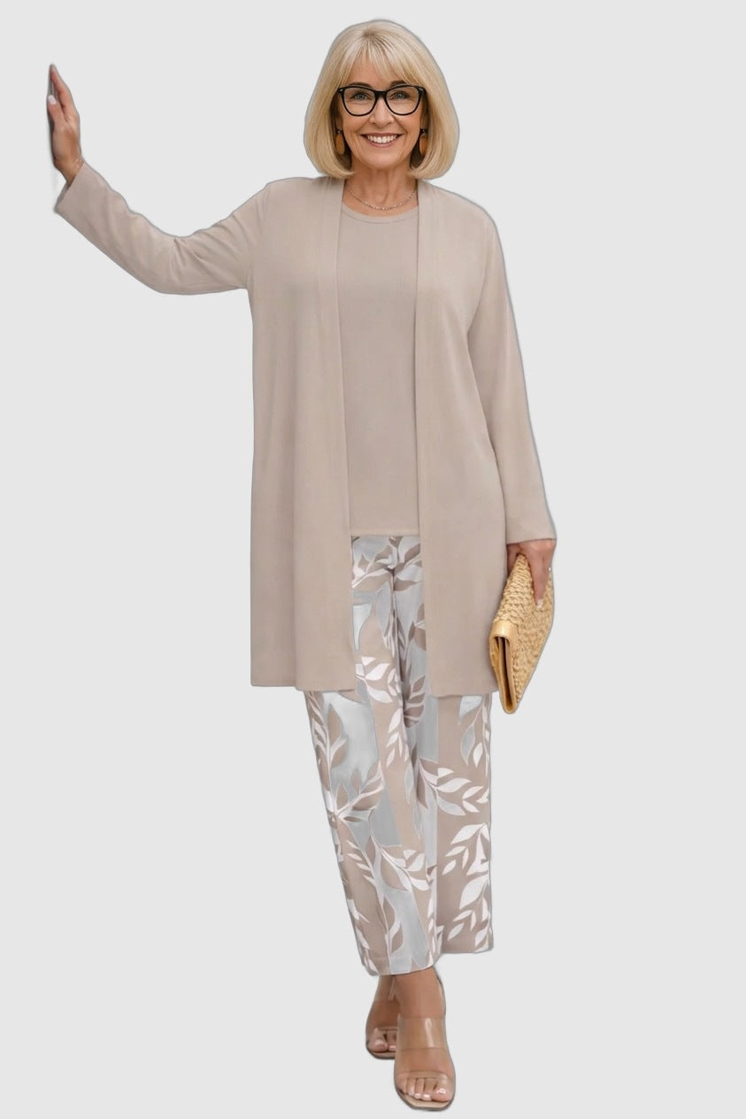 Philomène™ | Ensemble Trois Pièces Pantalon Imprimé