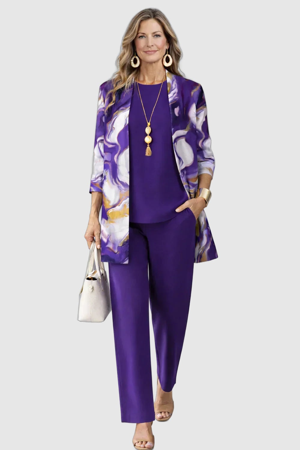 Hortense™ | Ensemble Trois Pièces Violet