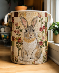 Doris™ | Panier Matelassé Lapins Champêtres