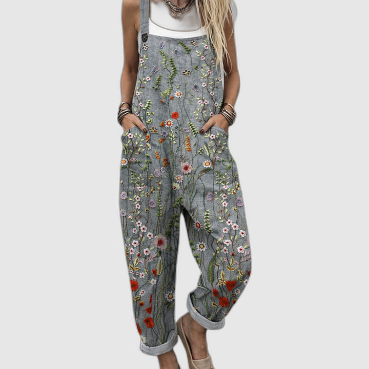 Lora | Salopette ample à imprimé floral