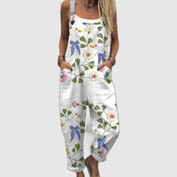 Salopette imprimée confortable à jambes larges
