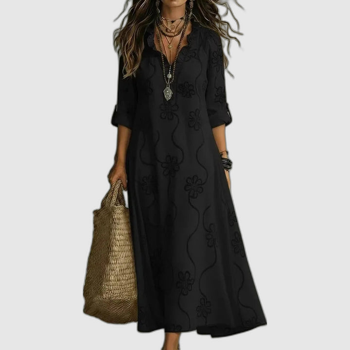 Sienna™ | Robe d'été à fleurs camouflante pour le ventre