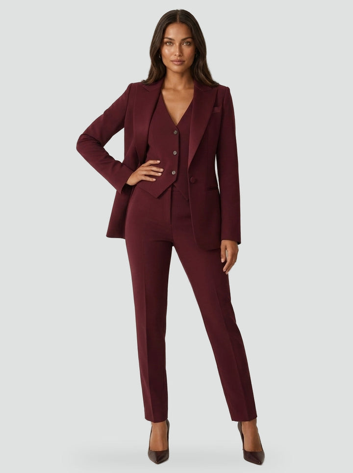 Élise | Ensemble trois pièces blazer, gilet et pantalon