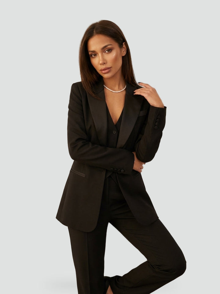 Élise | Ensemble trois pièces blazer, gilet et pantalon