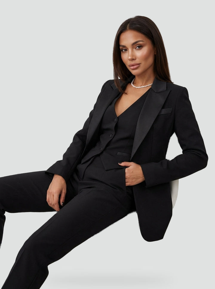 Élise | Ensemble trois pièces blazer, gilet et pantalon