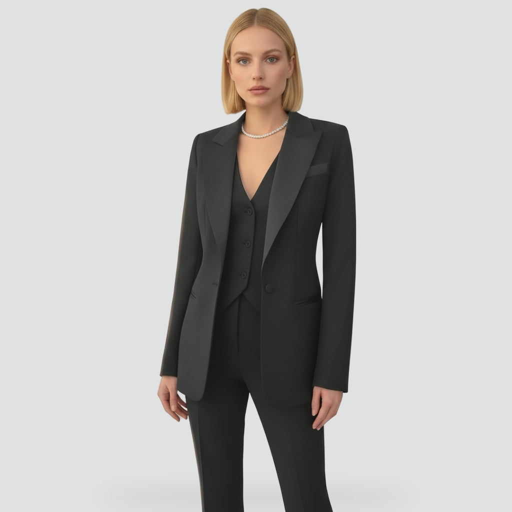 Élise | Ensemble trois pièces blazer, gilet et pantalon