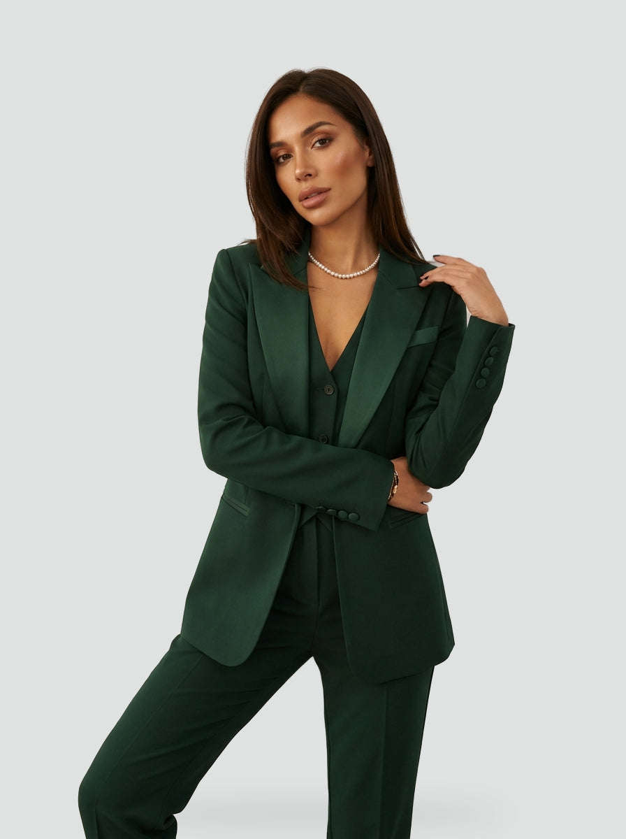 Élise | Ensemble trois pièces blazer, gilet et pantalon
