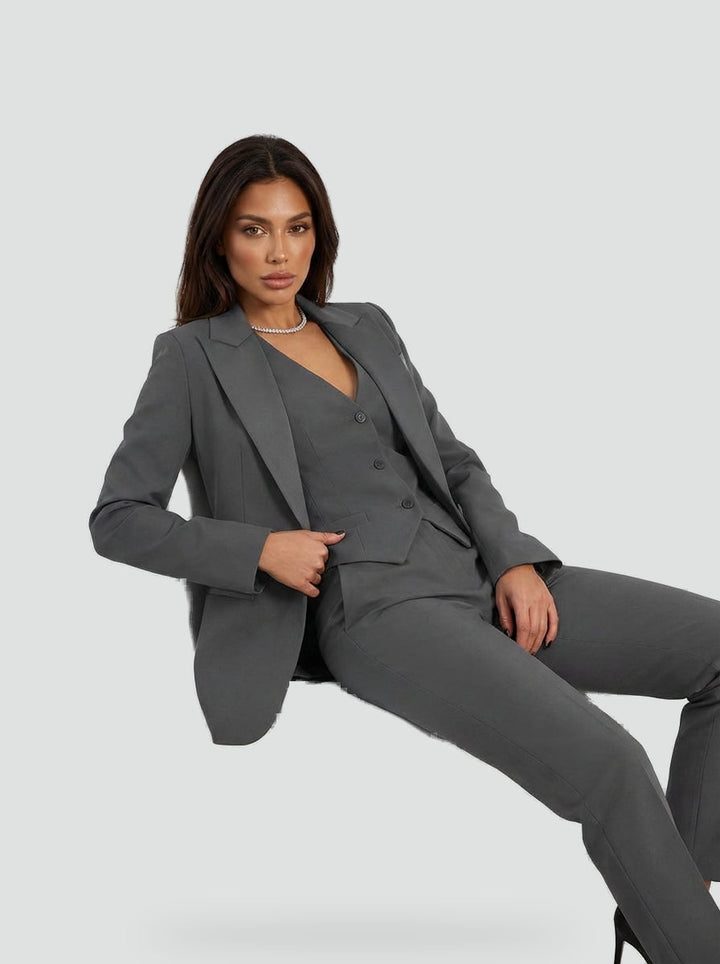 Élise | Ensemble trois pièces blazer, gilet et pantalon