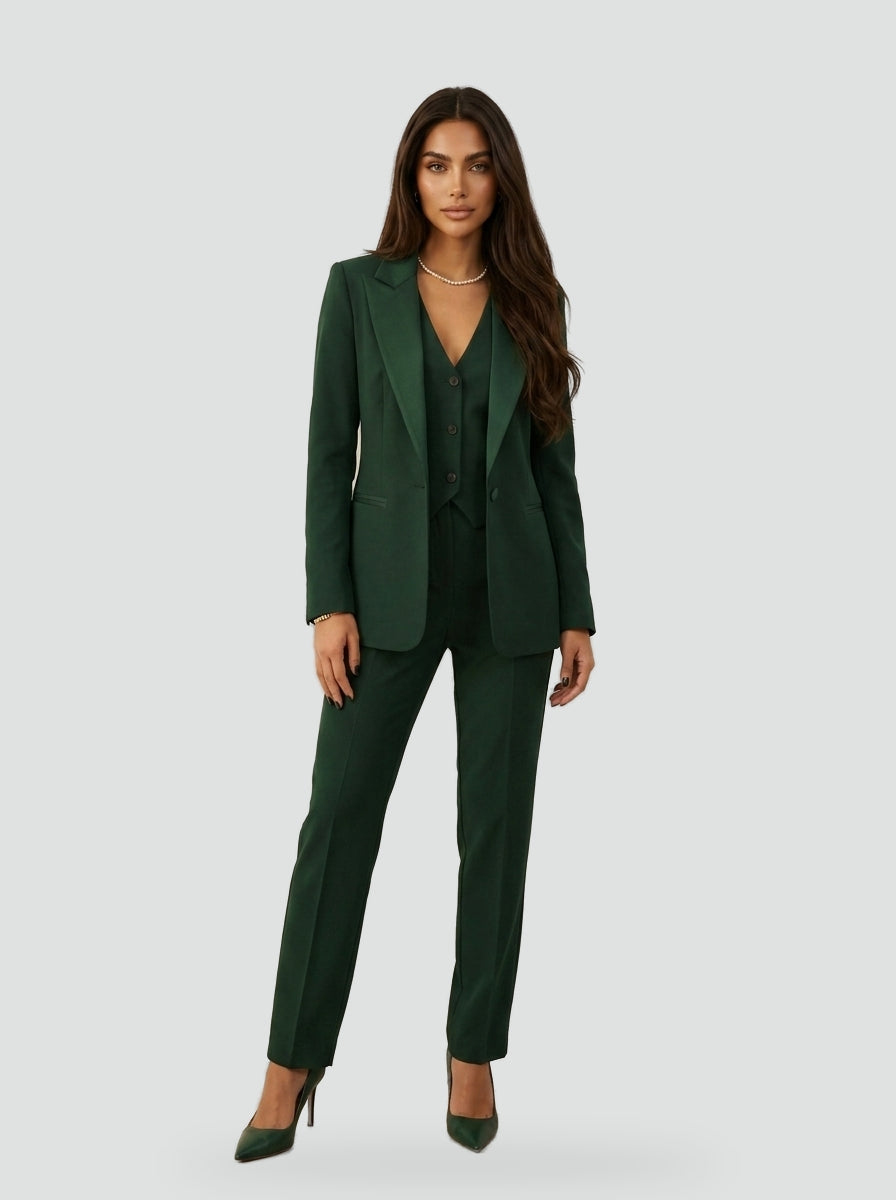 Élise | Ensemble trois pièces blazer, gilet et pantalon