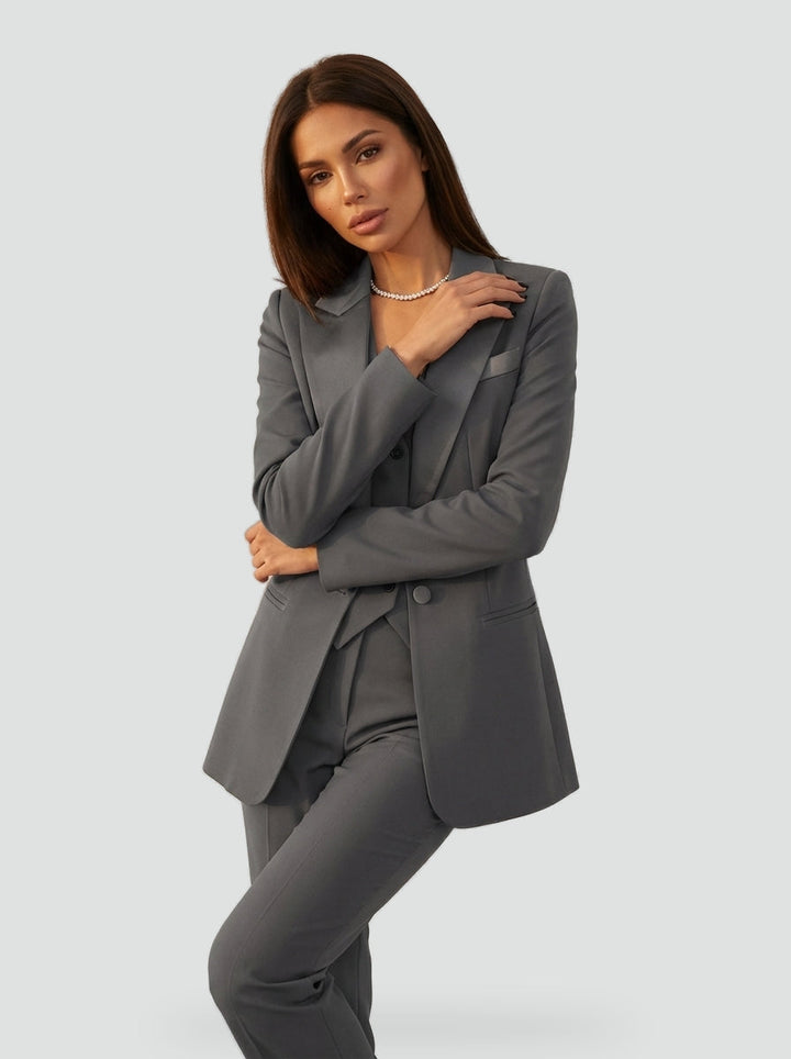 Élise | Ensemble trois pièces blazer, gilet et pantalon