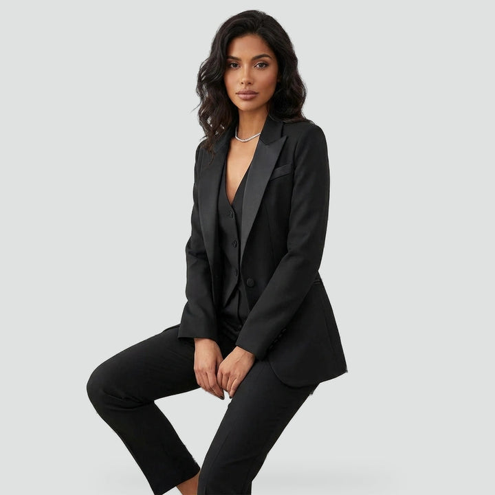 Élise | Ensemble trois pièces blazer, gilet et pantalon