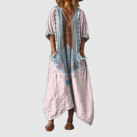 Valentina | Robe Maxi Détendue avec Décolleté en V