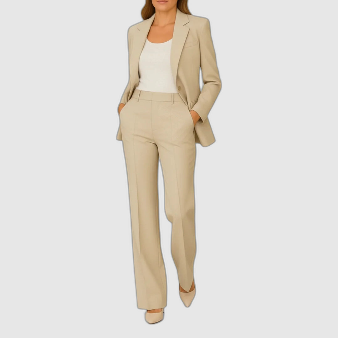 Valmira | Ensemble tailleur blazer et pantalon droit