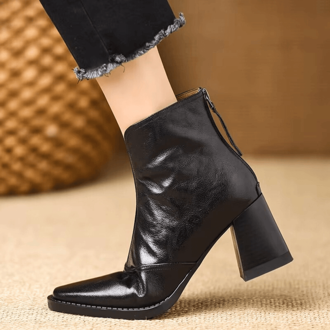 Clara | Bottines Luxueuses à Talon Moyen