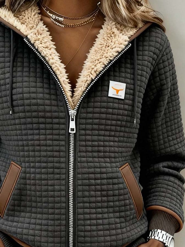 Silvana | Manteau matelassé doublé sherpa avec capuchon