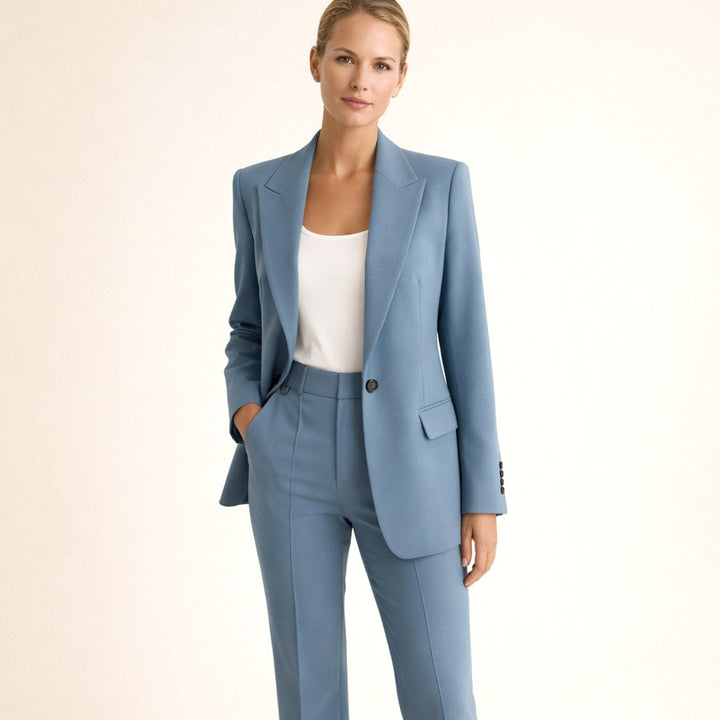 Aria | Ensemble pantalon et blazer à jambe évasée