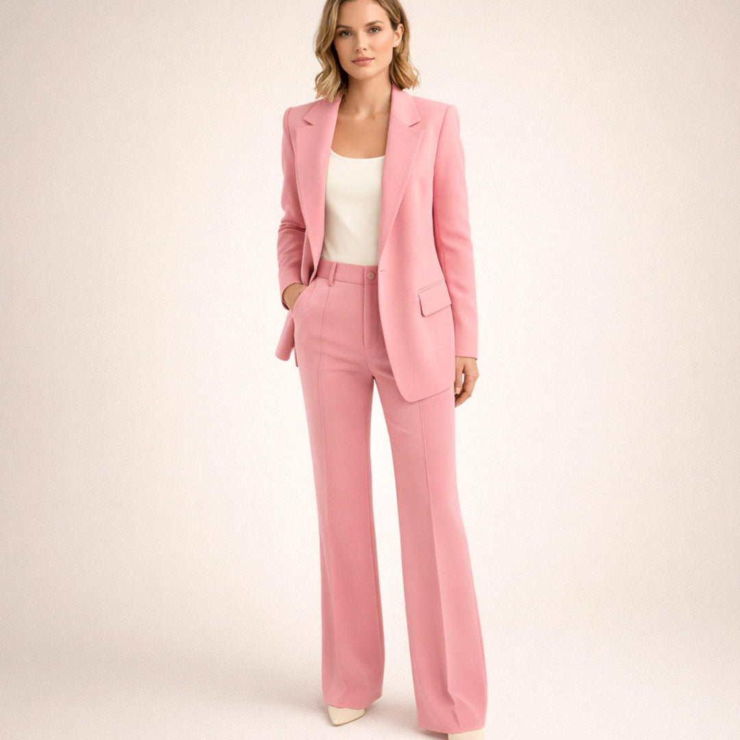 Aria | Ensemble pantalon et blazer à jambe évasée