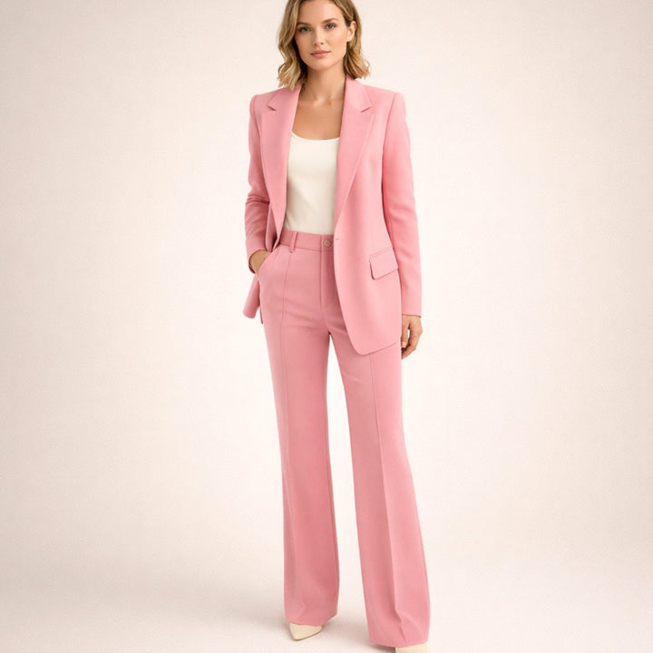 Aria | Ensemble pantalon et blazer à jambe évasée